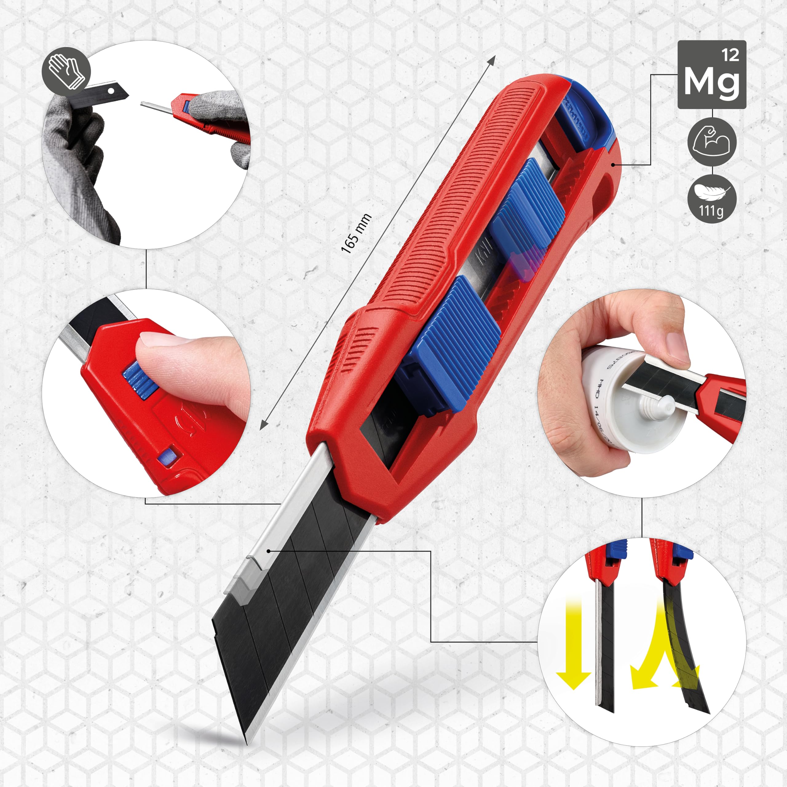 knipex-cutix-90-10-165-bk-universalmesser-165-mm-mit-stabilisierungsschiene-f-r- image 2