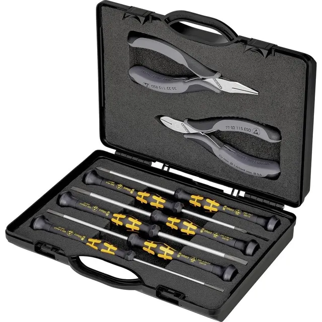 knipex-elektronikzangen-set-00-20-18-esd-5-teilig image 1