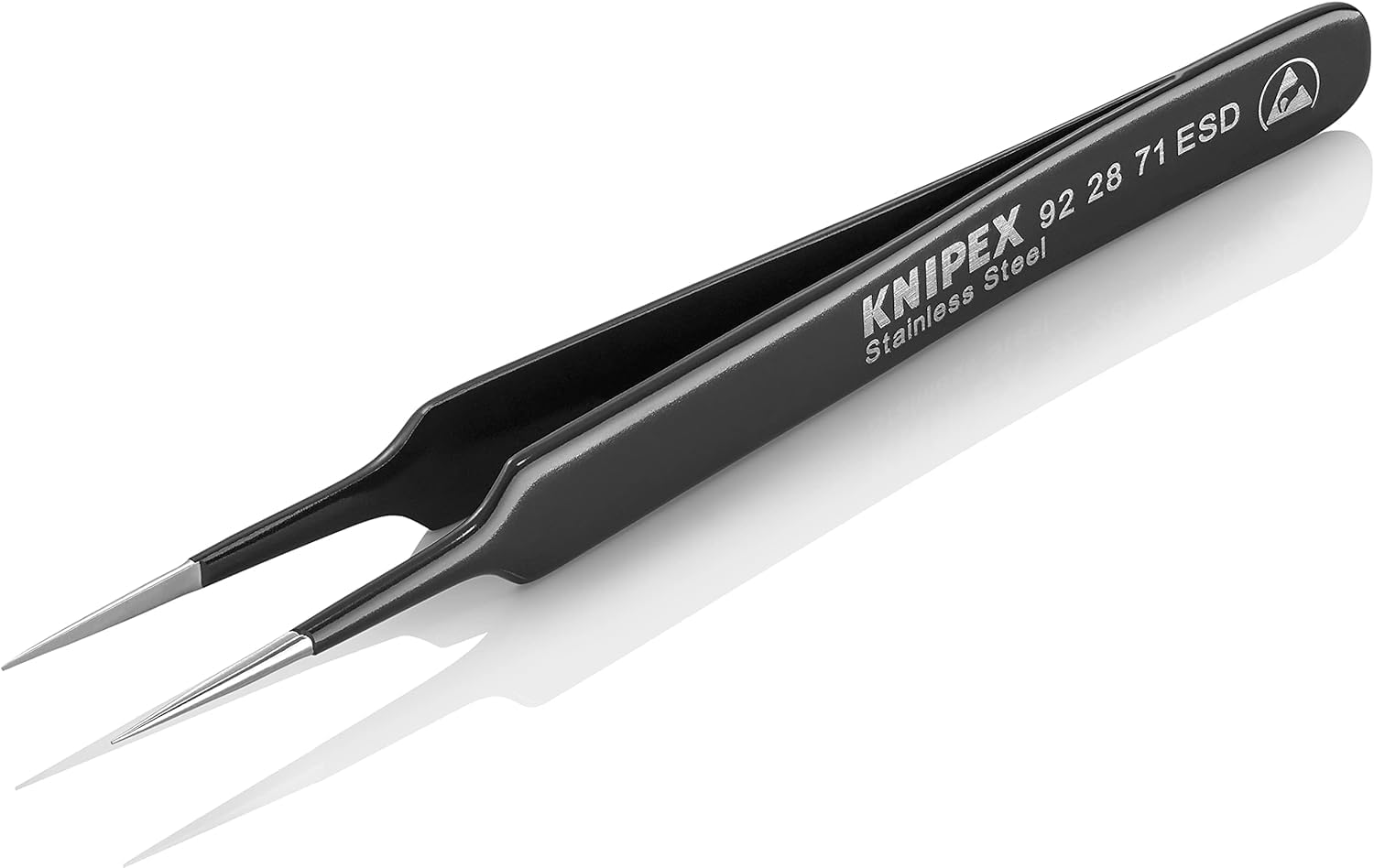 knipex-universalpinzette-esd-92-28-71-esd-110-mm-mattiert-glatt image 3