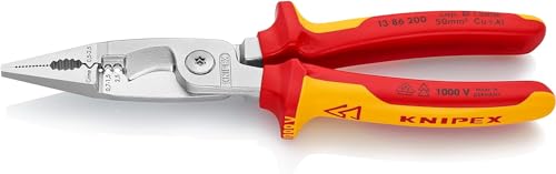 knipex-13-86-200-sb-elektro-installationszange-200-mm-verchromt-vde-mehrkomponen image 8
