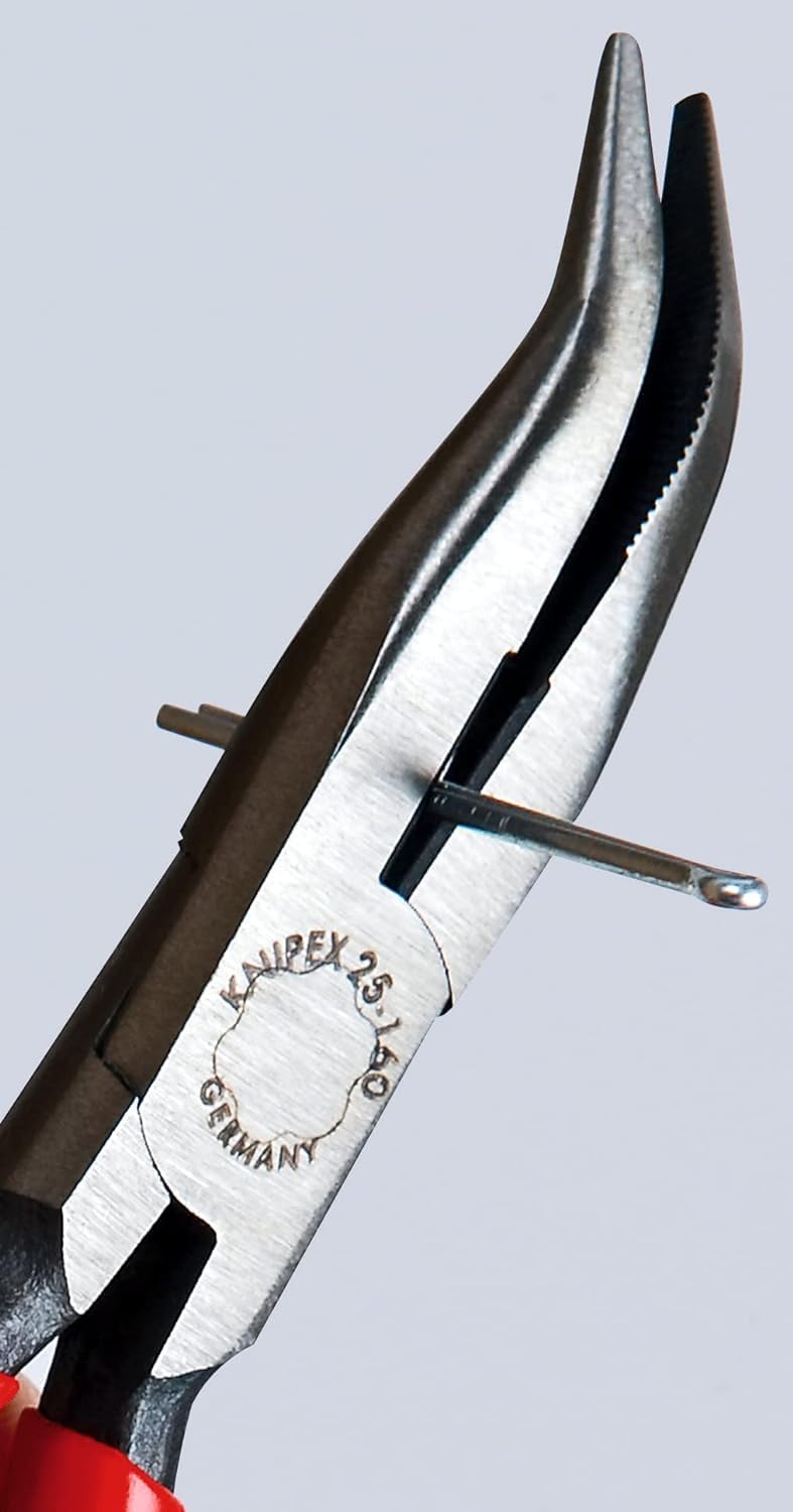 knipex-flachrundzange-25-21-160-mit-schneide-160-mm-radiozange image 4