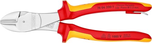 knipex-kraft-seitenschneider-74-06-200-t-bk-200-mm-vde-mit-absturzsicherung image 8