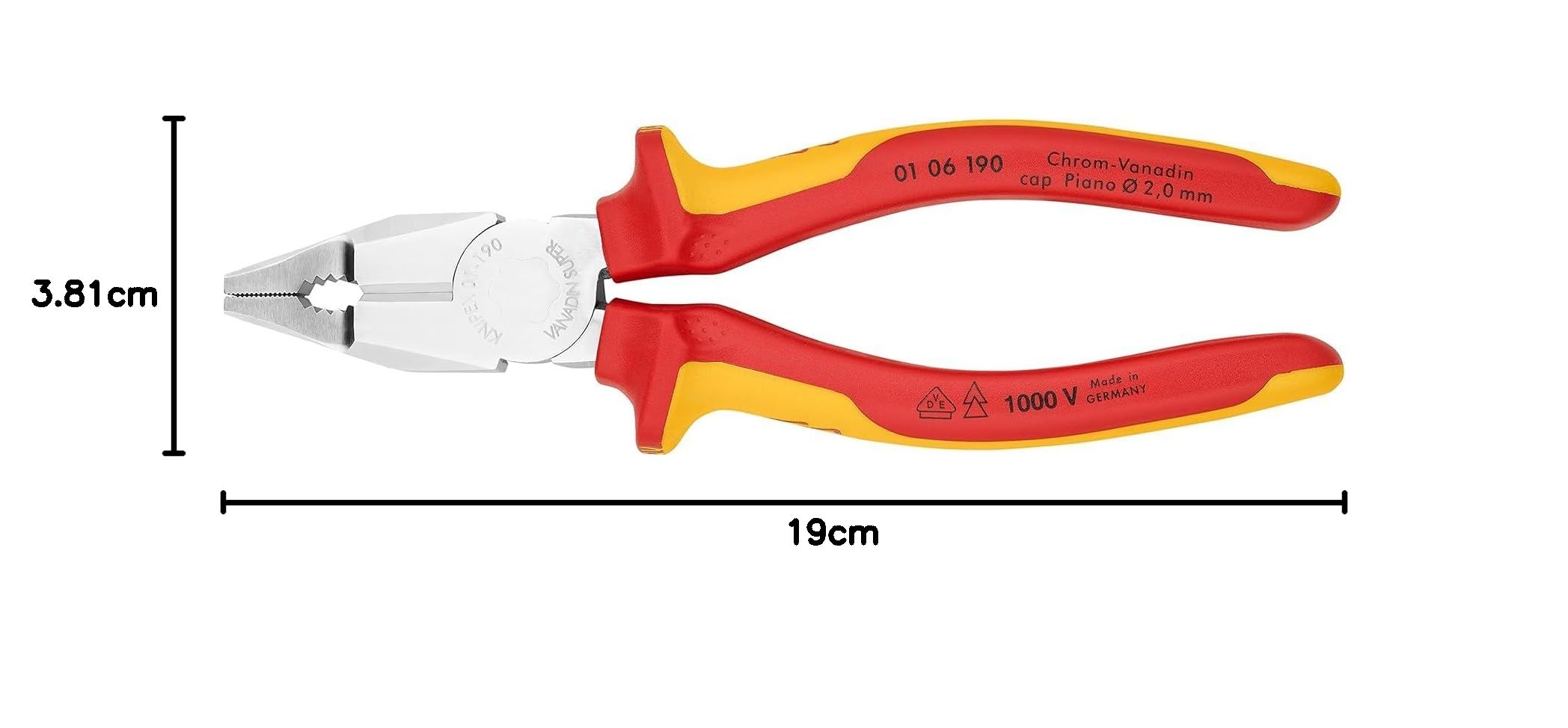 knipex-kombizange-01-06-190-chrom-vanadin-verchromt-isoliert-190-mm image 5