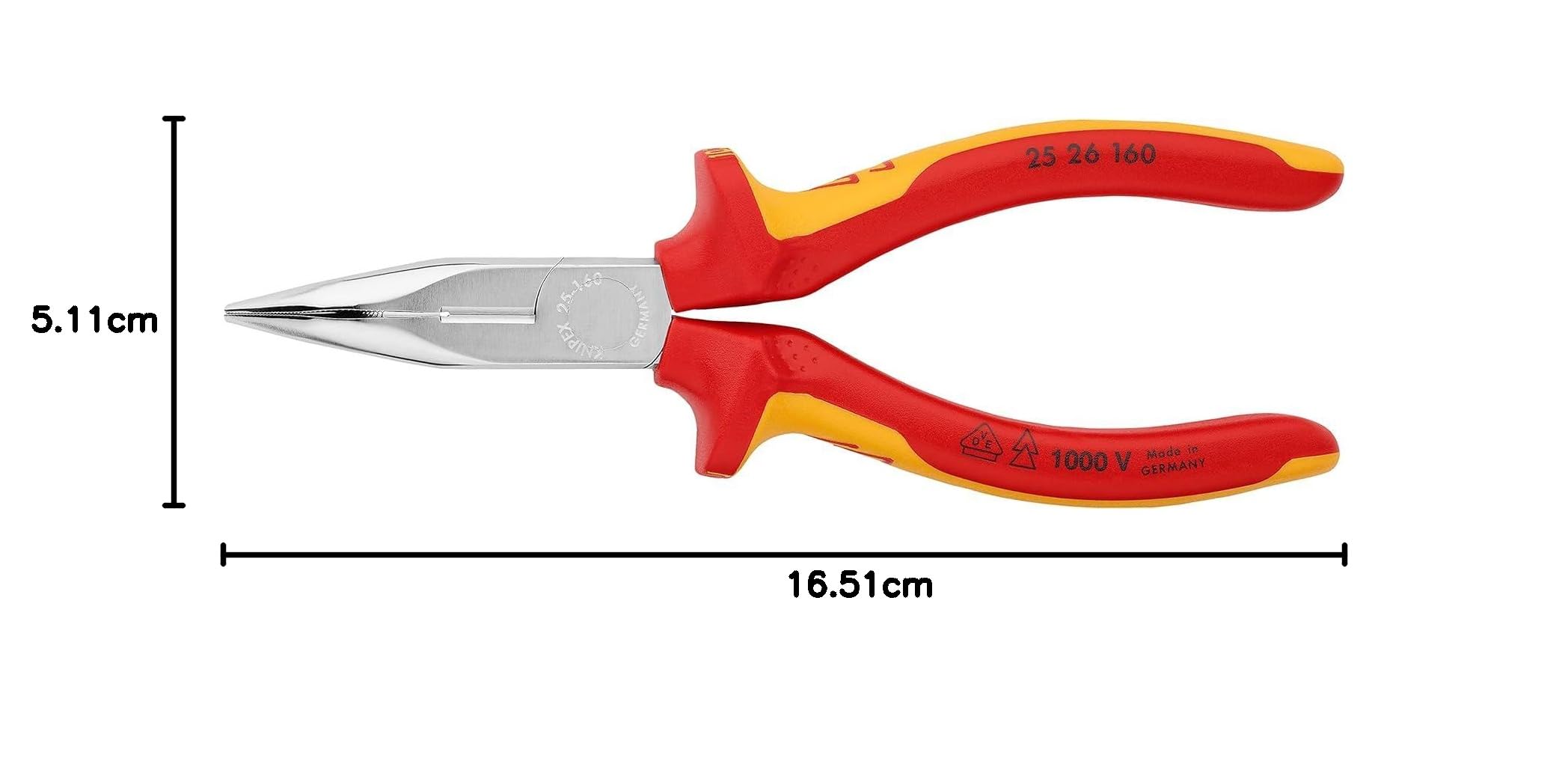 knipex-25-26-160-flachrundzange-mit-schneide-vde-160-mm-verchromt image 5