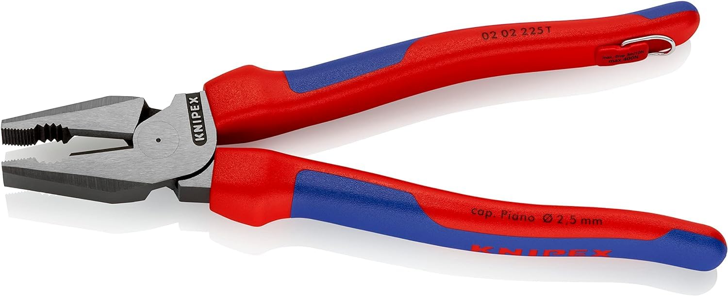 knipex-kraft-kombizange-02-02-225-t-225-mm-schwarz-atramentiert-mit-absturzsiche image 2