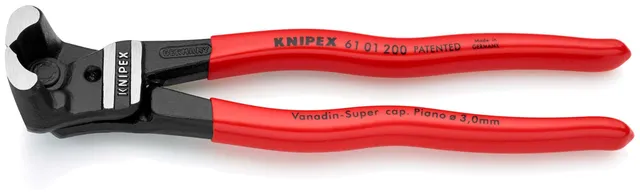 knipex-bolzen-vornschneider-61-01-200-hoch-bersetzt-200-mm-kunststoff-berzogen image 1