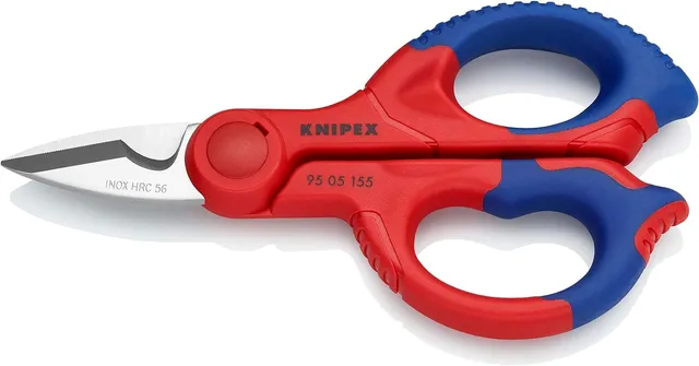 knipex-elektrikerschere-95-05-155-sb-universalschere-155-mm-glasfaserverst-rkt image 1