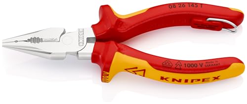 knipex-08-26-145-t-bk-spitz-kombizange-verchromt-vde-mit-absturzsicherung image 6