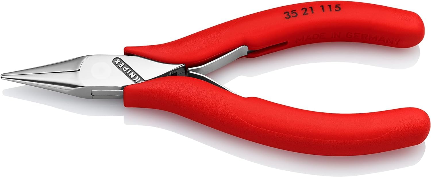 knipex-35-21-115-elektronik-greifzange-115-mm-mit-doppelfeder image 1