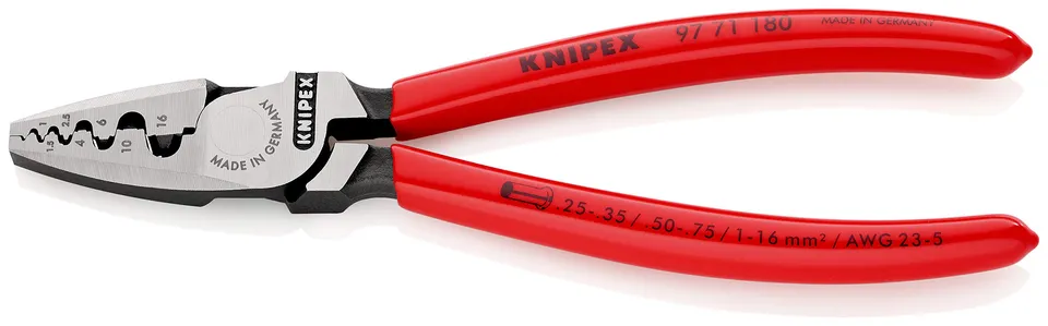 knipex-97-71-180-sb-crimpzange-f-r-aderendh-lsen-180-mm image 1