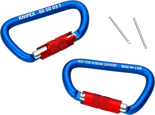 knipex-materialkarabiner-00-50-03-t-bk-82-mm-2-st-ck-aluminium image 1