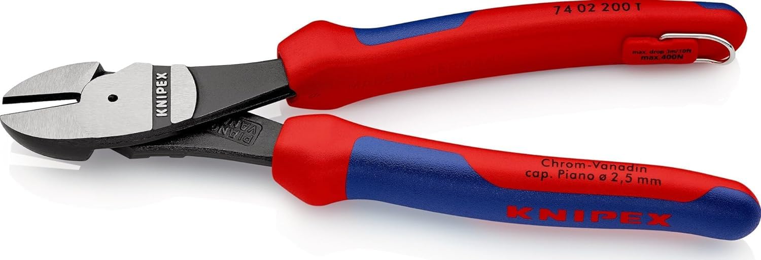 knipex-kraft-seitenschneider-74-02-200-t-bk-200-mm-schwarz-atramentiert-mit-abst image 2