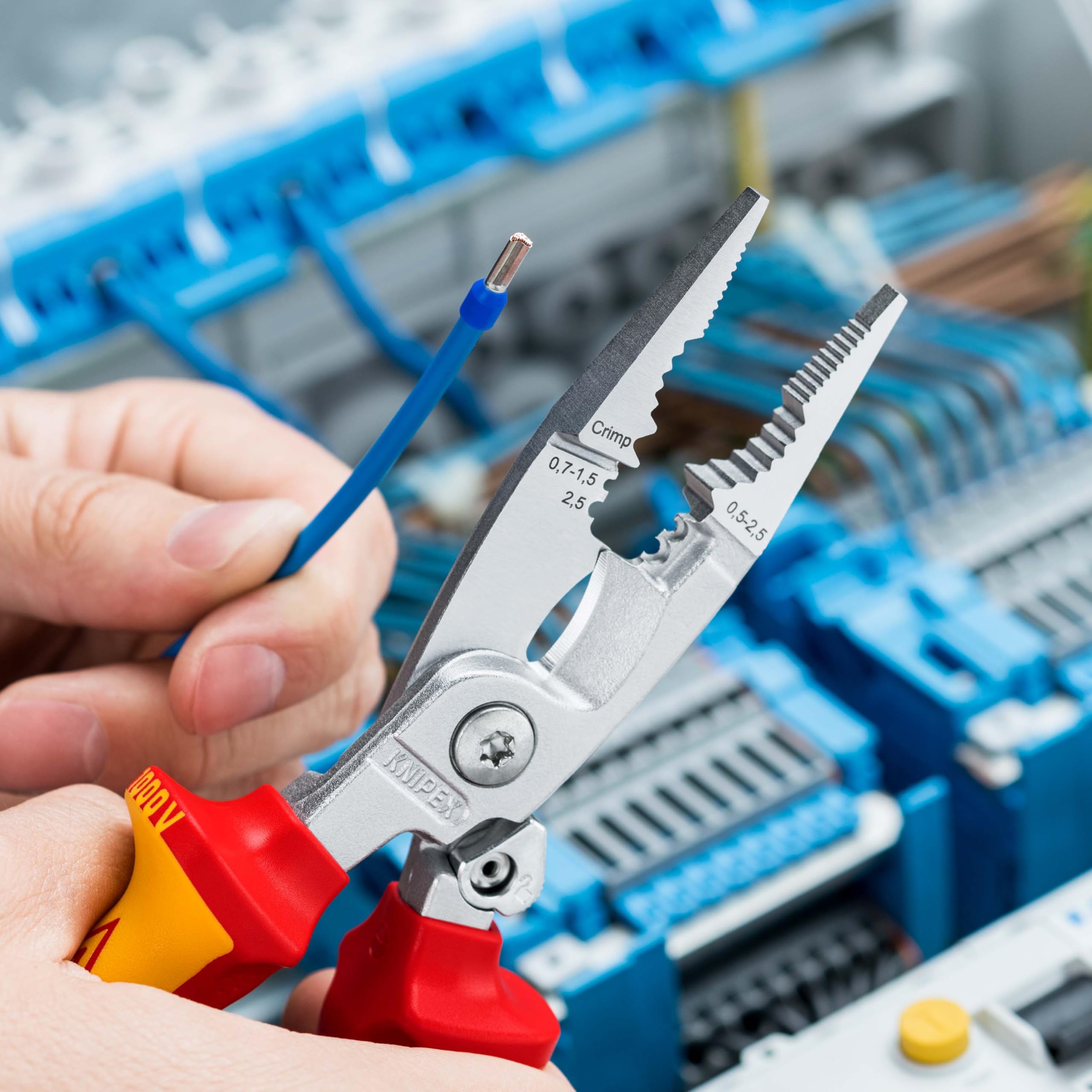 knipex-elektro-installationszange-13-96-200-vde-200-mm-mit-ffnungsfeder-multitoo image 2