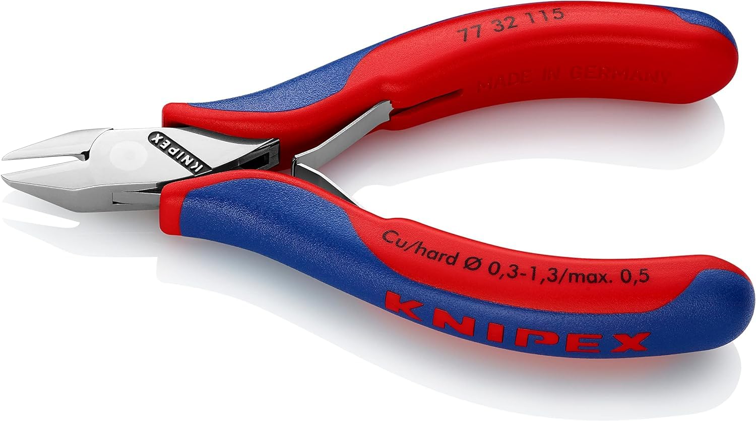 knipex-elektronik-seitenschneider-77-32-115-sb-115-mm-mit-mehrkomponenten-h-llen image 2