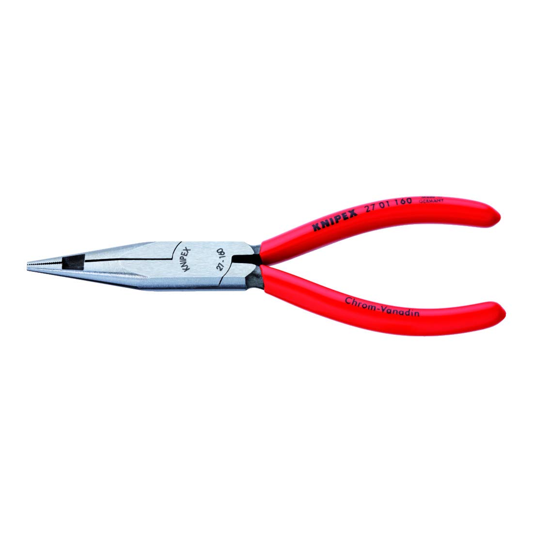 knipex-27-01-160-flachrundzange-mit-mittenschneider-160-mm image 1