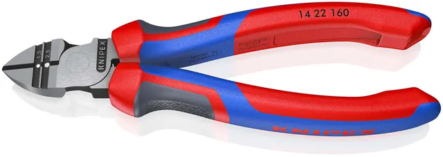 knipex-14-22-160-abisolier-seitenschneider-160-mm-mit-comfort-griffen image 1