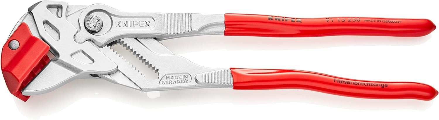 knipex-fliesenbrechzange-91-13-250-verchromt-250-mm-f-r-fliesen-und-feinsteinzeu image 1
