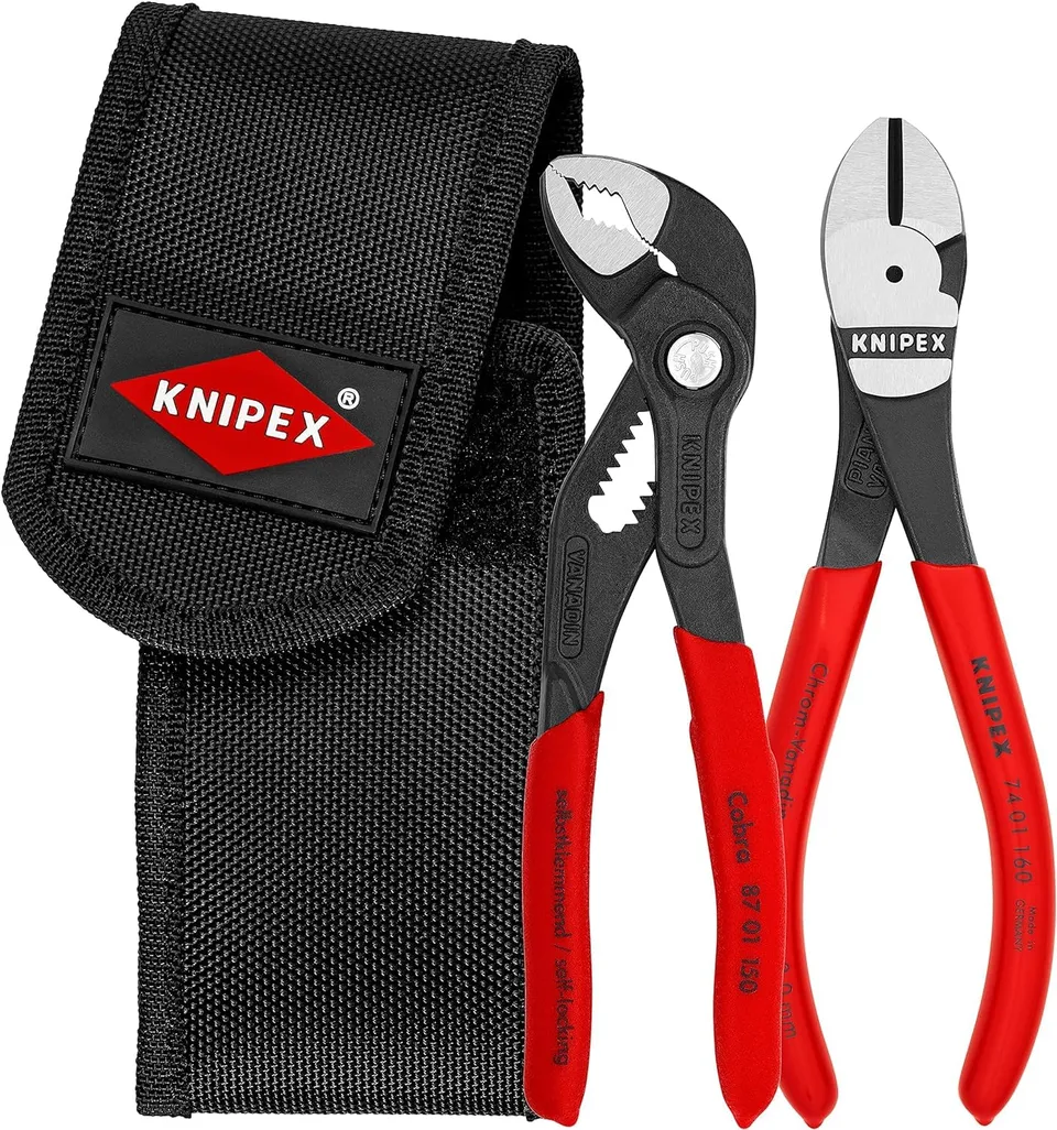knipex-00-20-72-v02-mini-zangenset-cobra-seitenschneider-mit-g-rteltasche image 1