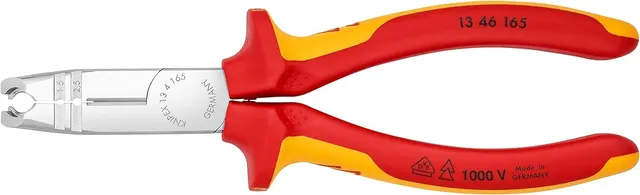 knipex-abmantelungszange-13-46-165-vde-165-mm-verchromt-schneiden-abmanteln-abis image 1