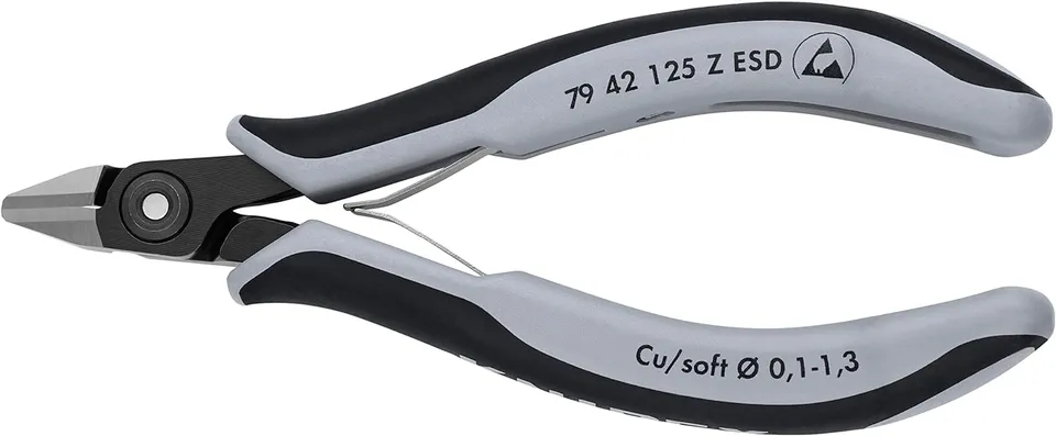 knipex-pr-zisions-elektronik-seitenschneider-esd-79-42-125-z-esd-125-mm image 1