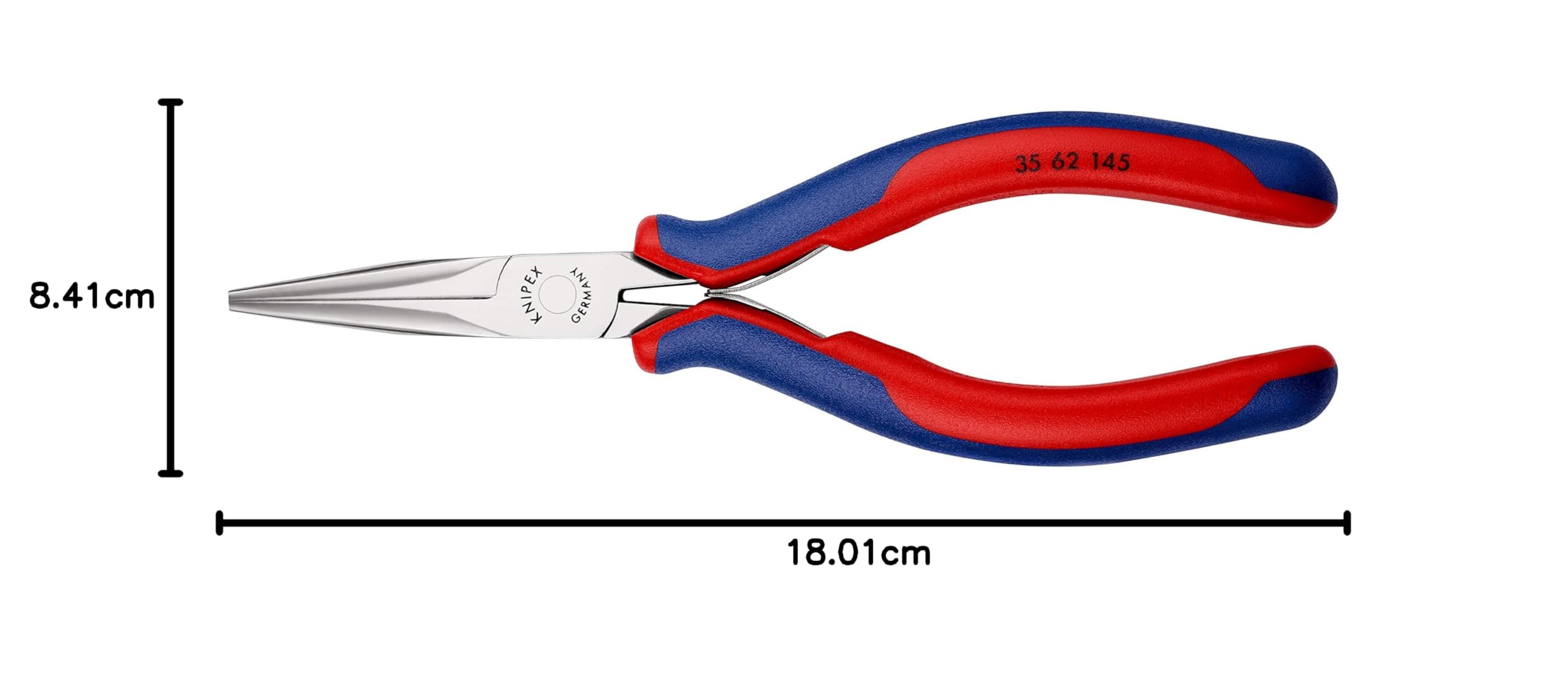knipex-elektronik-greifzange-35-62-145-sb-145-mm-spiegelpoliert-mit-mehrkomponen image 4