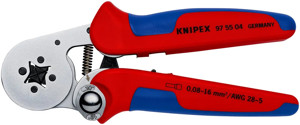 knipex-selbsteinstellende-crimpzange-97-55-04-sb-f-r-aderendh-lsen-180-mm image 1
