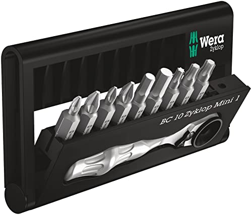 wera-bit-check-10-zyklop-mini-1-bit-ratsche-1-4-zoll-87-mm-10-teilig image 2