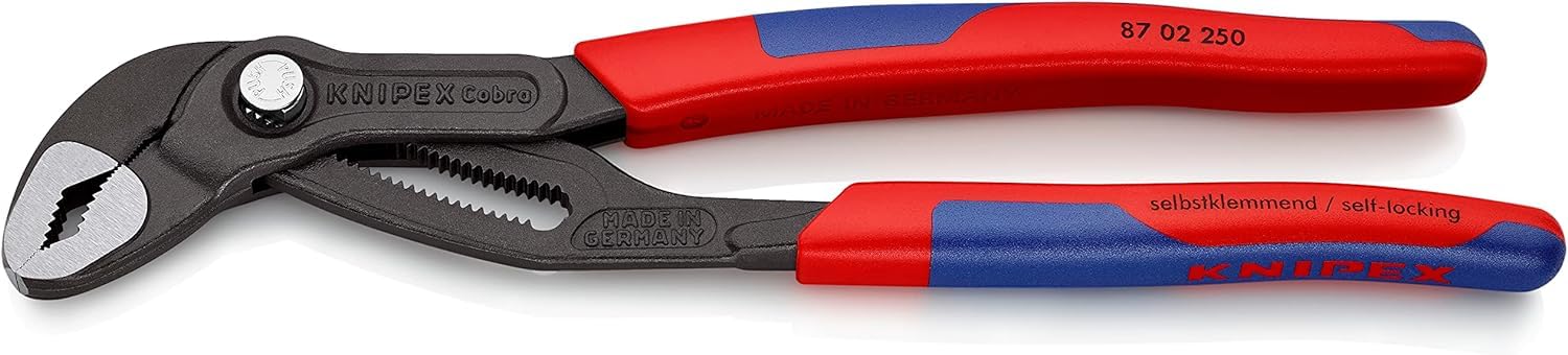 knipex-cobra-87-02-250-sb-hightech-wasserpumpenzange-250-mm-mit-mehrkomponenten- image 1