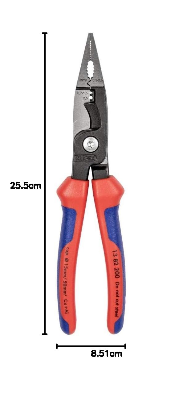 knipex-elektro-installationszange-13-82-200-comfort-griffe-200-mm image 7
