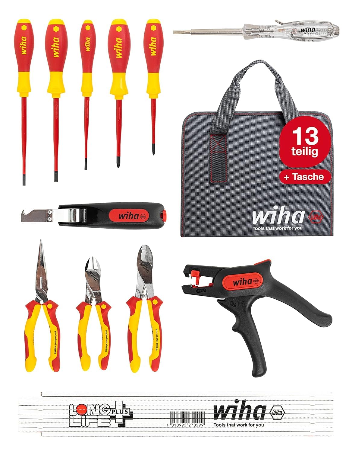 wiha-werkzeug-set-elektriker-13-tlg-vde-in-tasche-36389 image 1