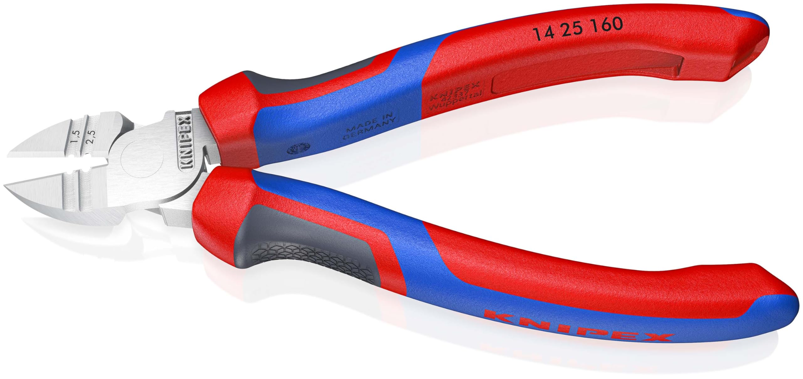knipex-abisolier-seitenschneider-14-25-160-verchromt-160-mm-comfort-griff image 2