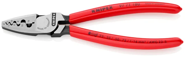 knipex-crimpzange-97-71-180-f-r-aderendh-lsen-0-25-16-mm-180-mm image 1