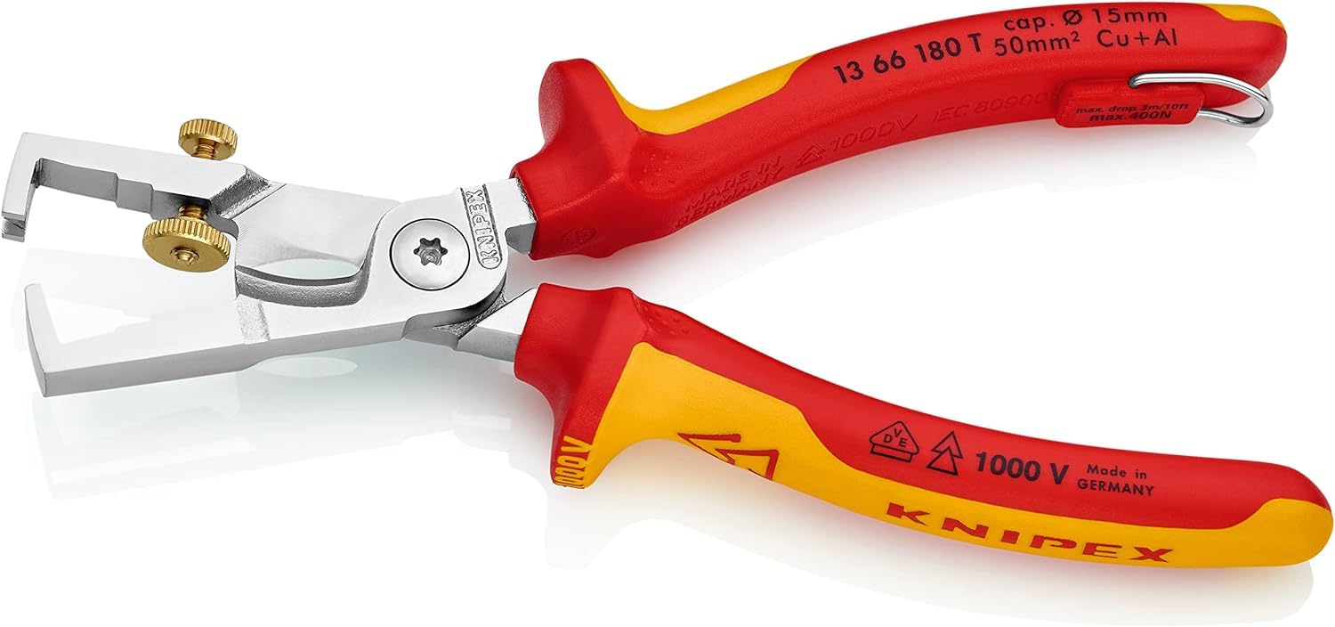 knipex-strix-13-66-180-t-bk-abisolierzange-mit-kabelschere-vde-180-mm image 2