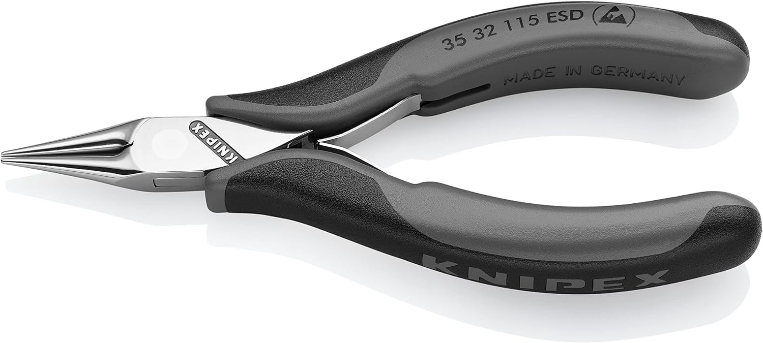 knipex-elektronik-greifzange-esd-35-32-115-esd-115-mm-mit-mehrkomponenten-h-llen image 1