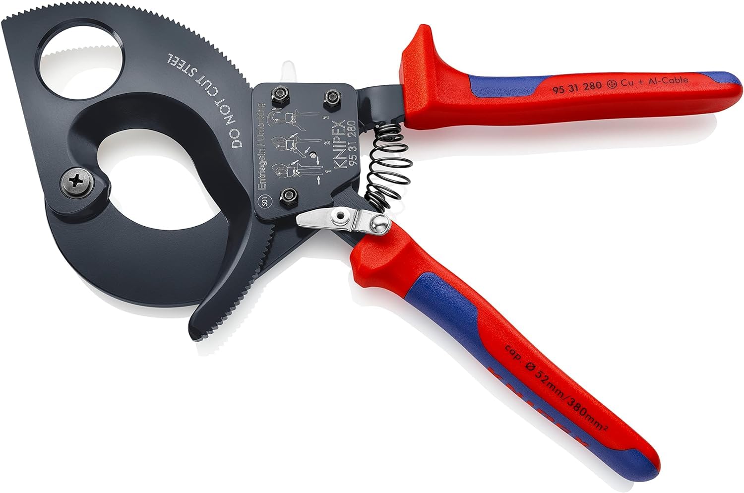 knipex-95-31-280-kabelschneider-mit-ratsche-280-mm-bis-52-mm-380-mm image 3