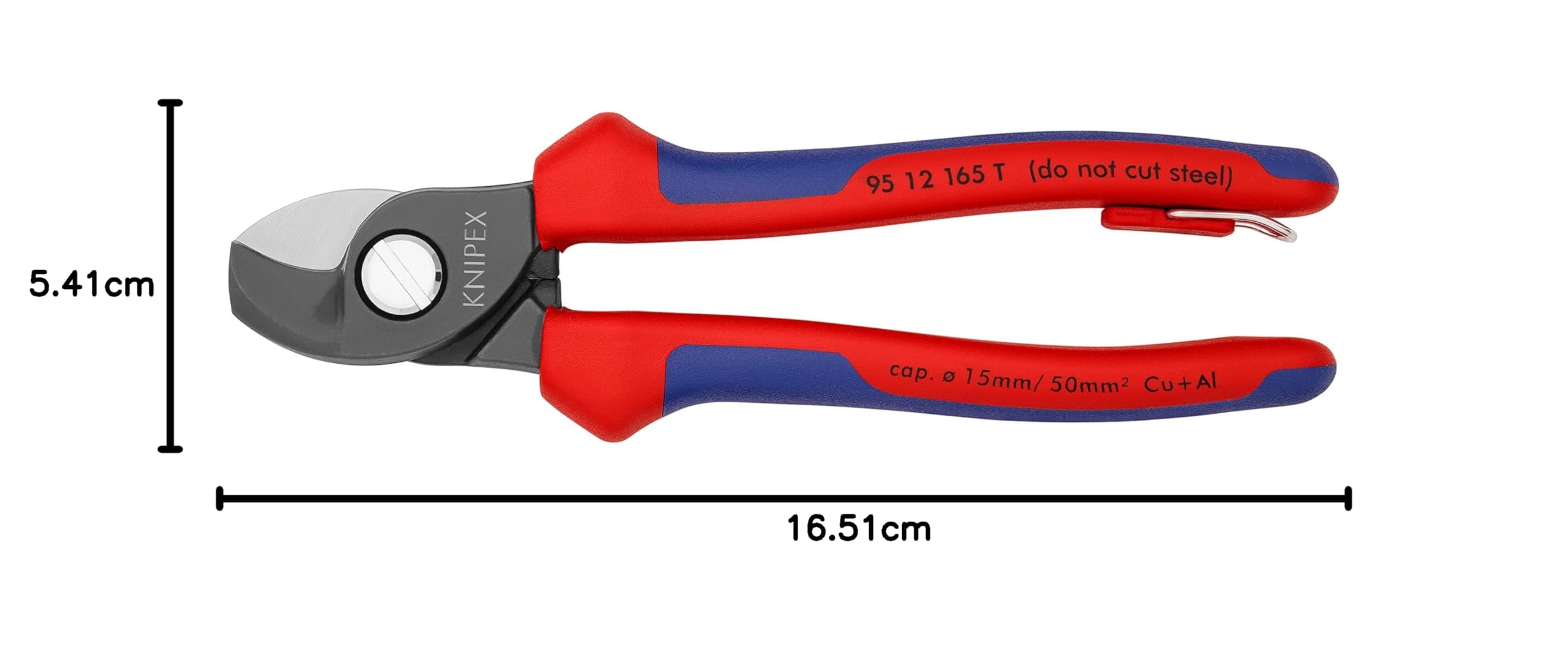 knipex-kabelschere-95-12-165-t-br-niert-165-mm-mit-absturzsicherung image 4