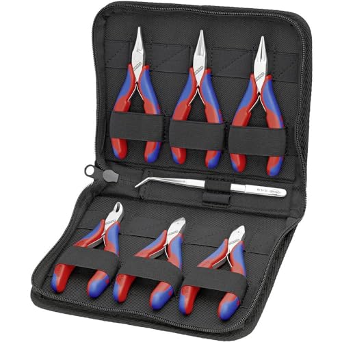 knipex-00-20-16-elektronikzangen-set-7-teilig-215-mm-f-r-elektronische-bauteile image 4