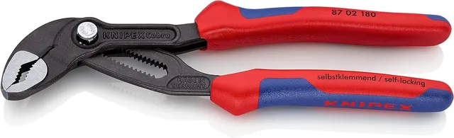 knipex-cobra-wasserpumpenzange-87-02-180-180-mm-selbstklemmend image 1