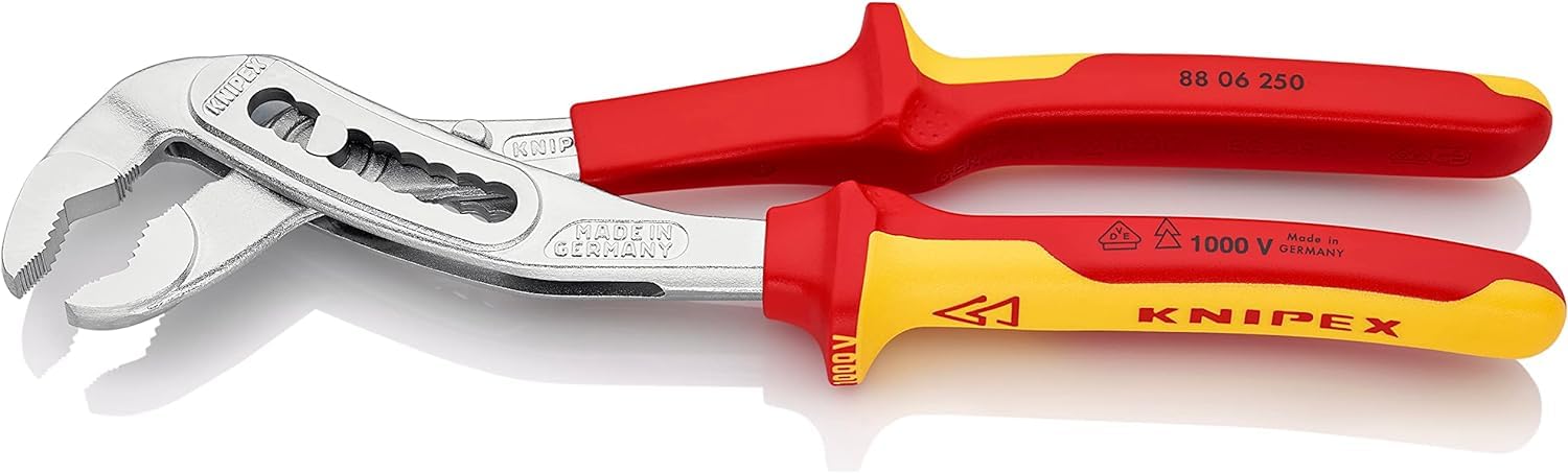 knipex-alligator-wasserpumpenzange-88-06-250-vde-250-mm-verchromt image 2