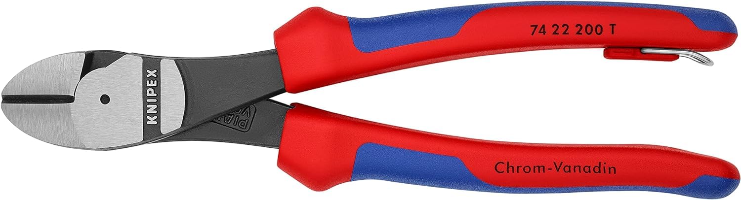 knipex-kraft-seitenschneider-74-22-200-t-bk-200-mm-64-hrc-mit-absturzsicherung image 3