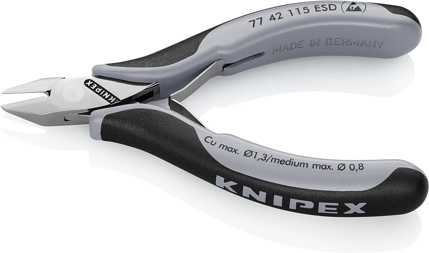 knipex-elektronik-seitenschneider-esd-77-42-115-esd-115-mm image 2