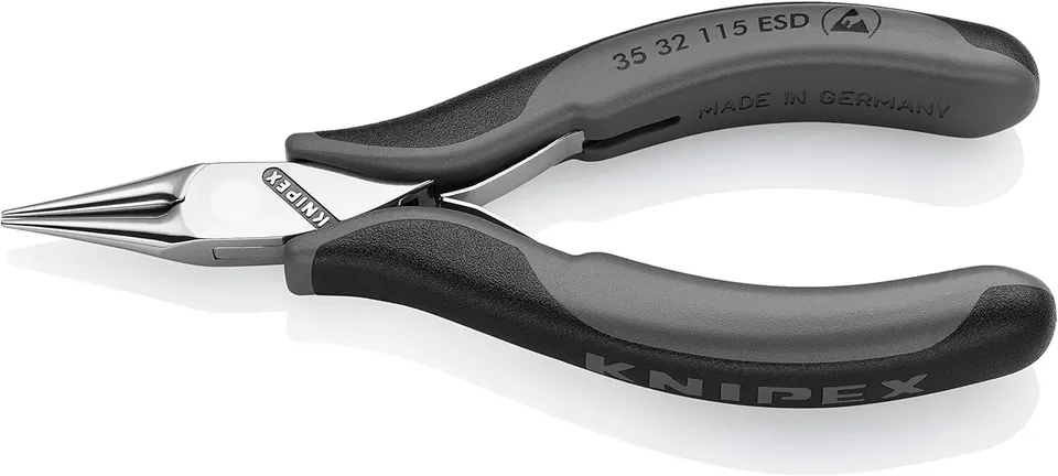 knipex-elektronik-greifzange-esd-35-32-115-esd-115-mm-mit-mehrkomponenten-h-llen image 1