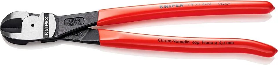 knipex-kraft-mittenschneider-74-91-250-sb-250-mm-schwarz-atramentiert image 1