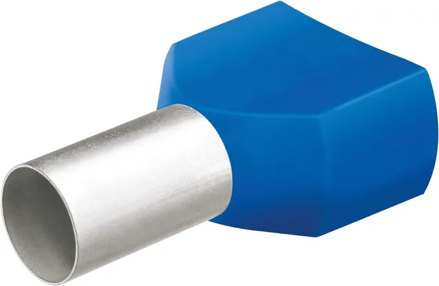 knipex-twin-aderendh-lsen-mit-kunststoffkragen-2-x-2-5-mm-100-st-ck-97-99-374 image 1