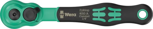 wera-8010-a-zyklop-comfort-knarre-1-4-zoll-x-144-mm-mit-umschalthebel image 1