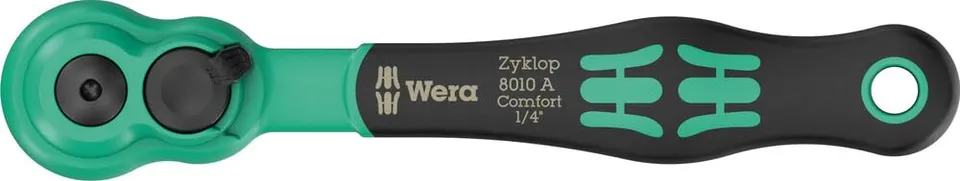 wera-8010-a-zyklop-comfort-knarre-1-4-zoll-x-144-mm-mit-umschalthebel image 1