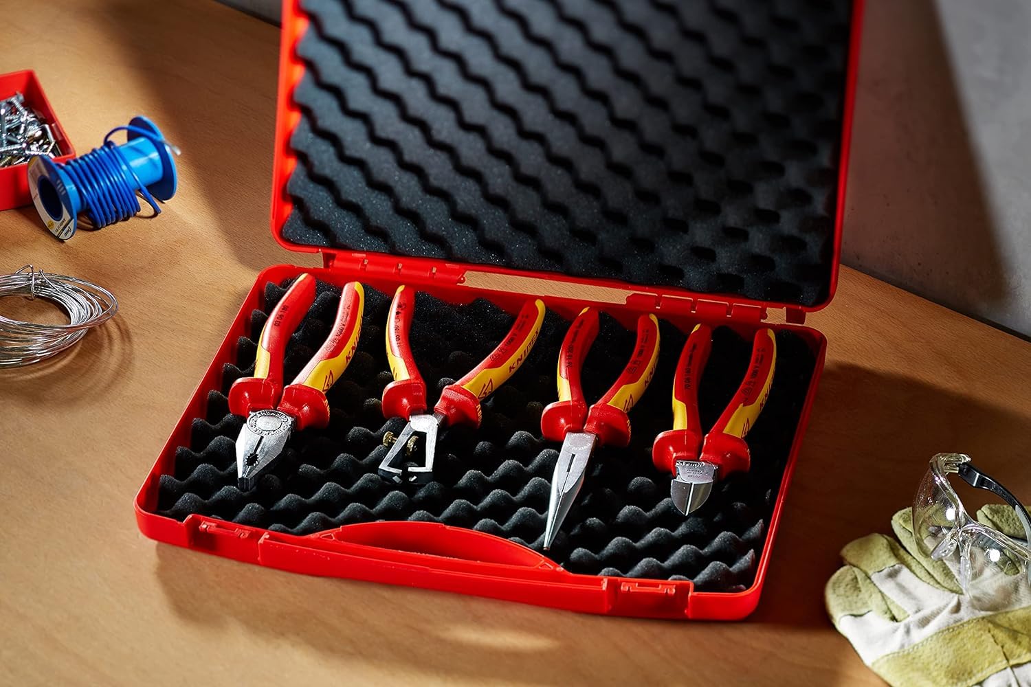 knipex-werkzeug-box-red-elektro-set-1-4-teilig-00-20-15-340x56x275-mm image 5