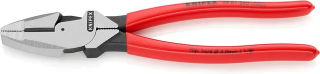 knipex-kraft-kombizange-09-01-240-sb-lineman-s-pliers-240-mm-mit-kunststoffgriff image 1