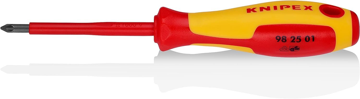 knipex-schraubendreher-vde-98-25-01-f-r-pozidriv-kreuzschlitz-187-mm image 1