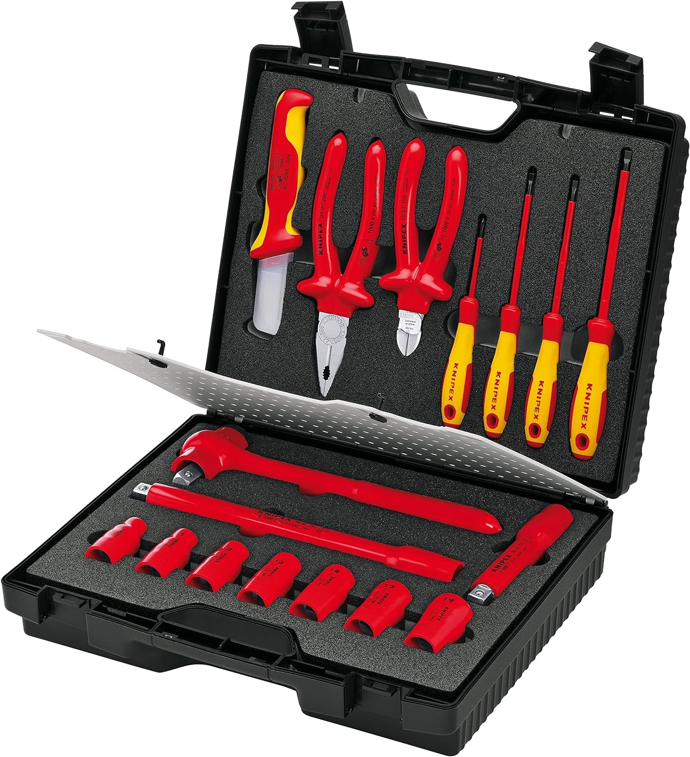 knipex-kompaktkoffer-98-99-11-17-teilig-380-mm-isoliert image 1